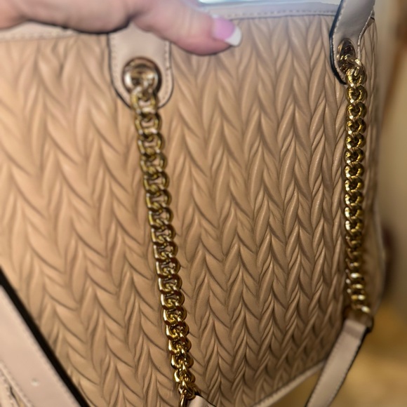 Vegan Tan Classy Shoulder Purse - Picture 5 of 7